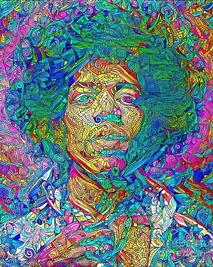 Psychedelic Sixties Jimi Hendrix 20201217 Photograph by Wingsdomain Art and Photography