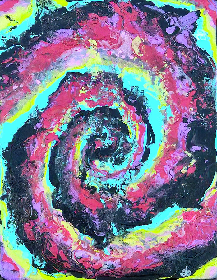 Psychedelic Snail Shell Painting by Angela Brunson Psychedelic Snail Shell Painting by Angela Brunson