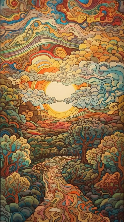 Psychedelic Sunset By Daniel Costa 15 Digital Art By Daniel Costa