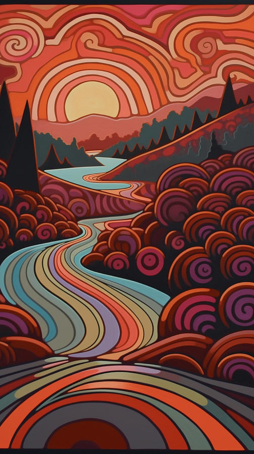 Psychedelic Sunset By Daniel Costa 21 Digital Art By Daniel Costa