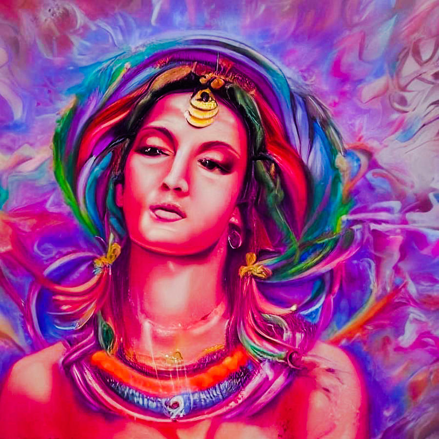 Psychedelic Woman Digital Art by Cristi Sturgill - Fine Art America