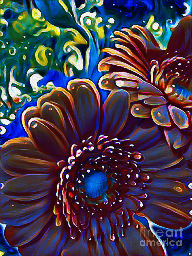 Psychodelic Petals Digital Art by Denise Deiloh