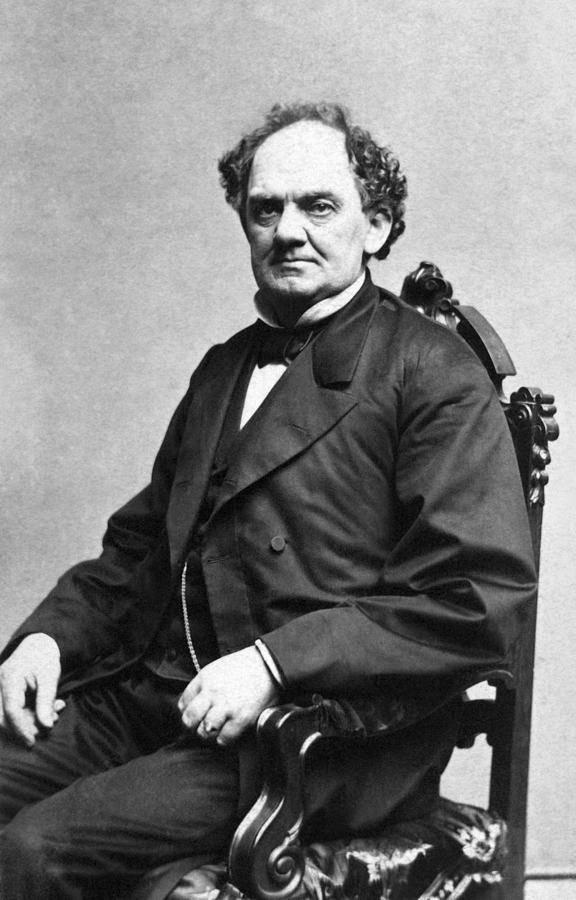 P.T. Barnum Portrait - Circa 1860 Photograph by War Is Hell Store