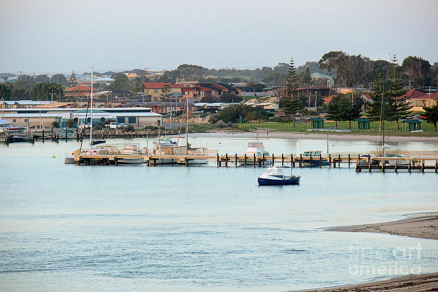 Pt. Denison Boat Harbour, Western Australia - Photo Painting Photograph by Elaine Teague