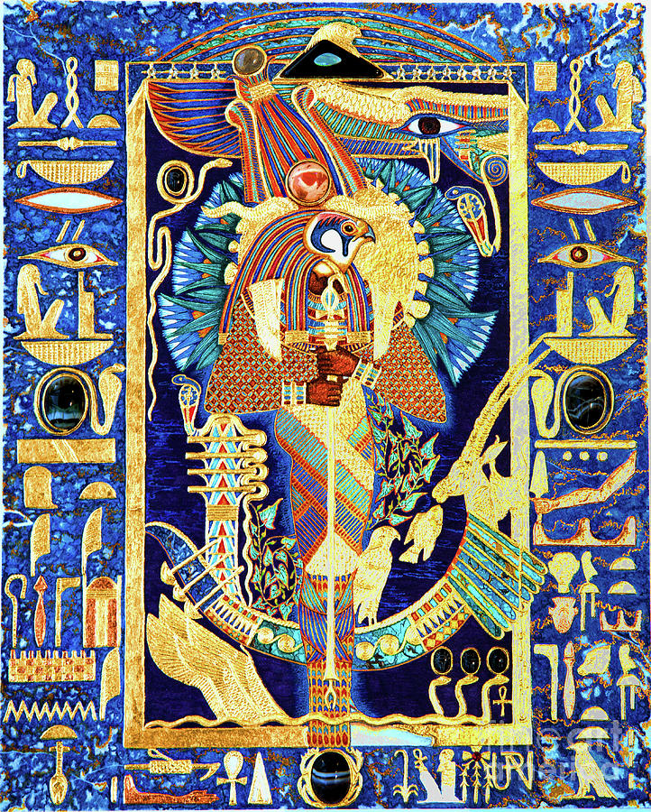 Ptah-Sokar-Ausir Lord of the Secret Shrine Mixed Media by Ptahmassu Nofra-Uaa