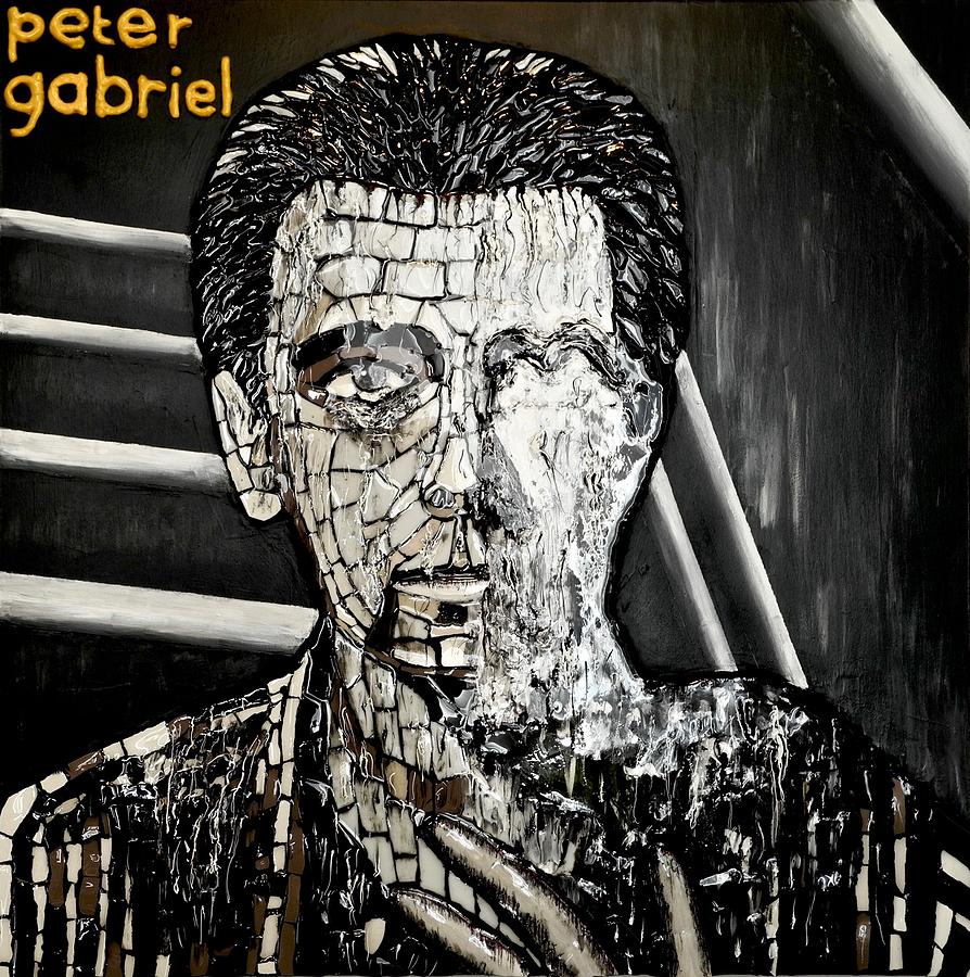Peter Gabriel Mixed Media by Tony Cepukas