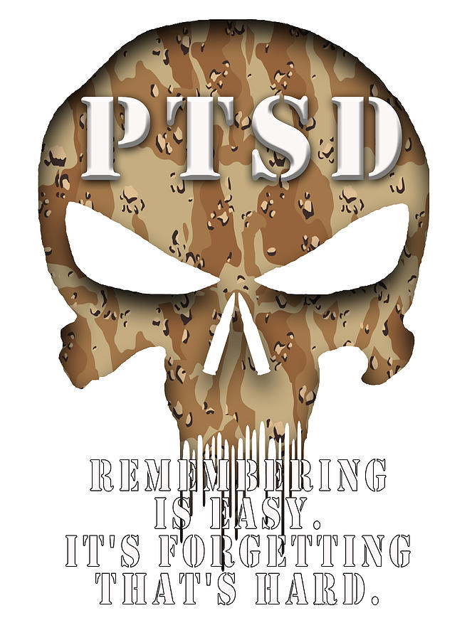 PTSD Remembering Digital Art by Ron Whitehead Pixels