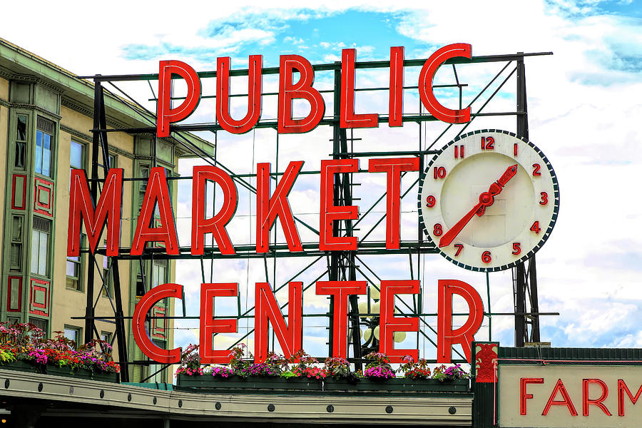 Public Market Center - Seattle #1 Photograph by Stephen Stookey