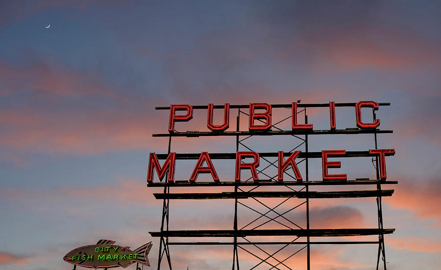 Public Market in Seattle Photograph by Darryl Brooks