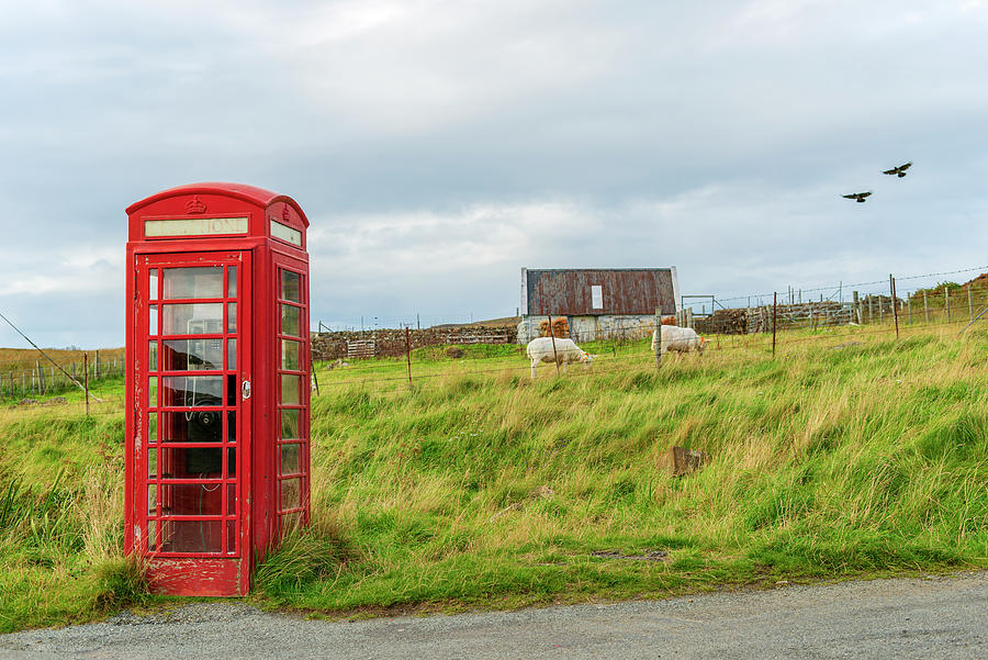 Public Phone in Isle of Skye Photograph by Dubi Roman