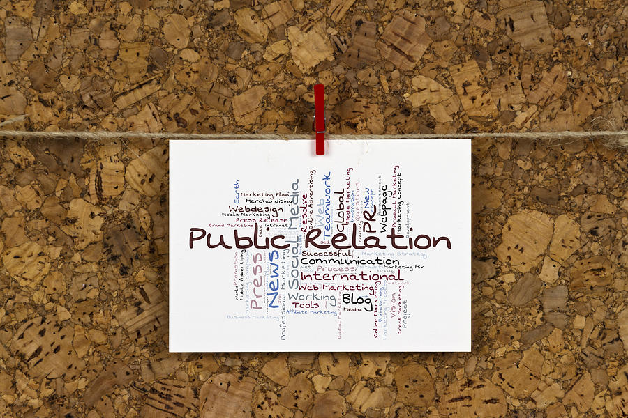Public Relation word cloud Photograph by Macgyverhh