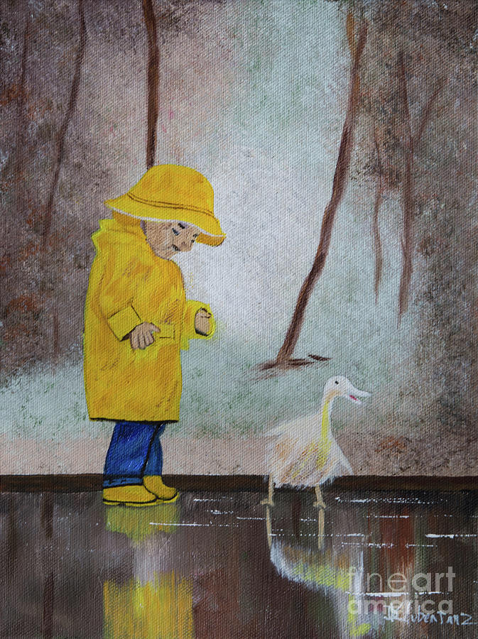 Puddles and Rainy Days Painting by Deborah Klubertanz