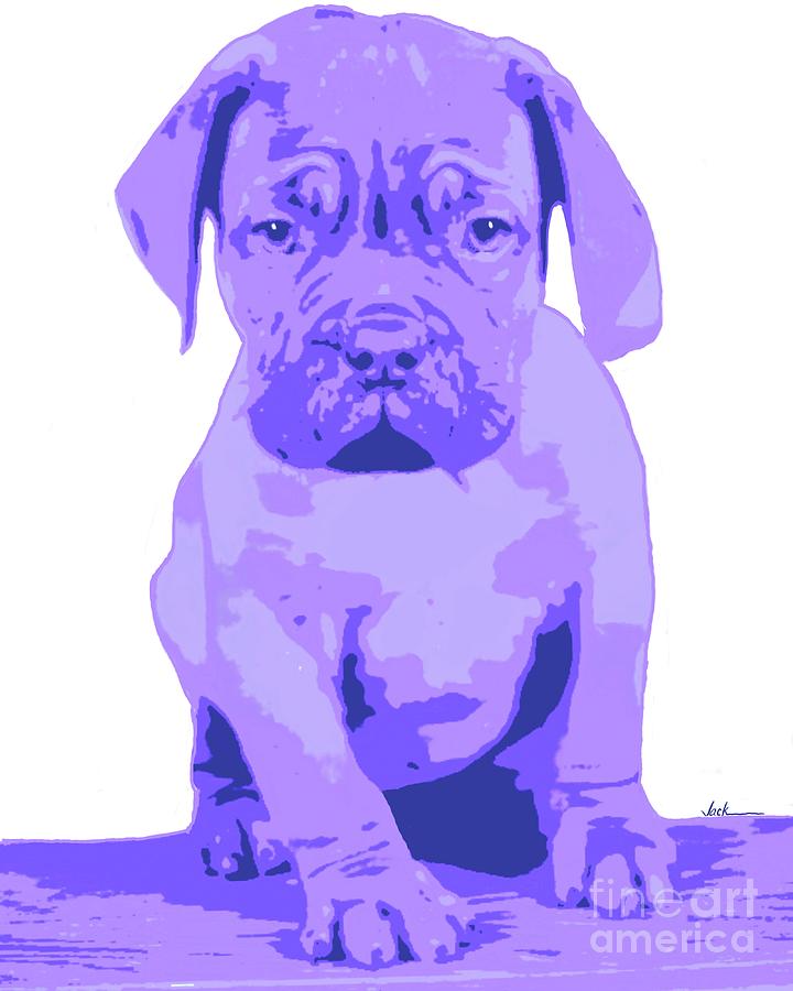 Bulldog Painting - Pudge by Jack Bunds Bulldog Painting - Pudge by Jack Bunds
