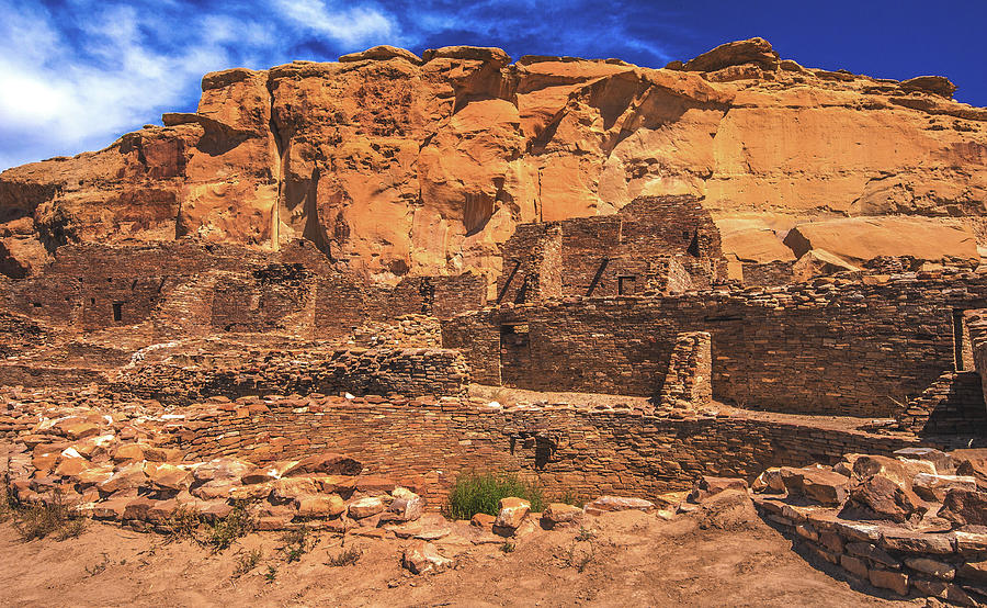 Pueblo Bonito and Kiva 2 Chaco Canyon New Mexico by Abbie Matthews