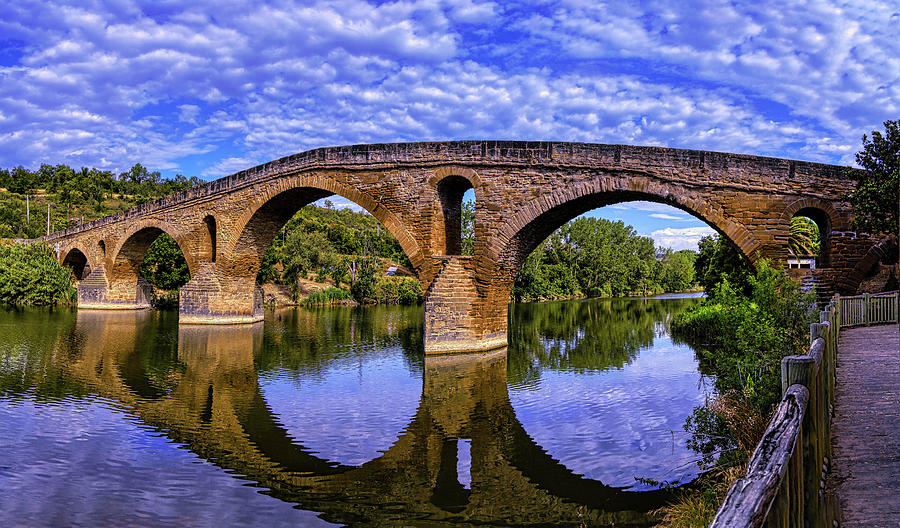 Puente la Reina Romanesque bridge Photograph by Micah Offman