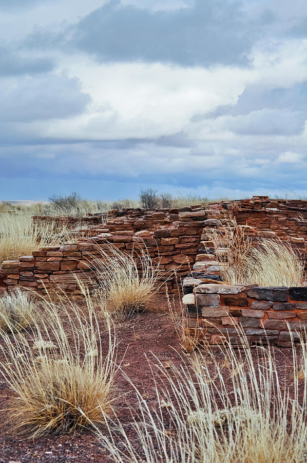 Puerco Pueblo Ruins Petrified Forest Photograph by Kyle Hanson
