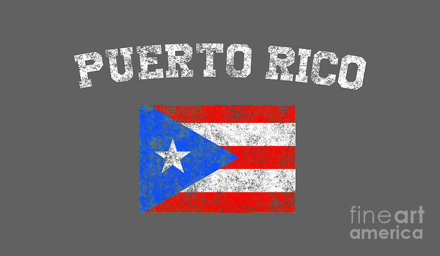 Puerto Rican Flag Vintage Puerto Rico Tapestry - Textile by Henry Russell