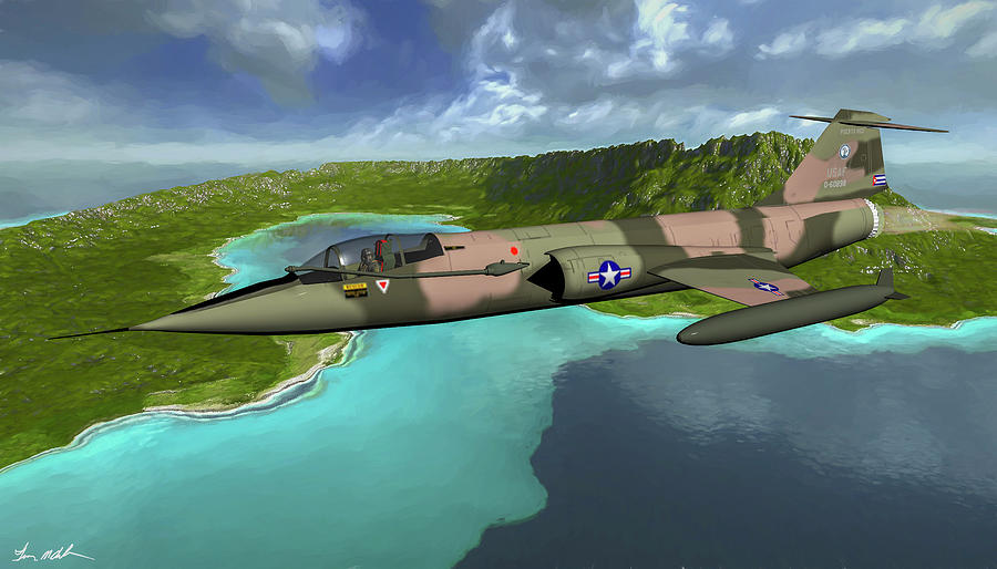Puerto Rico ANG F-104C - Art Digital Art by Tommy Anderson