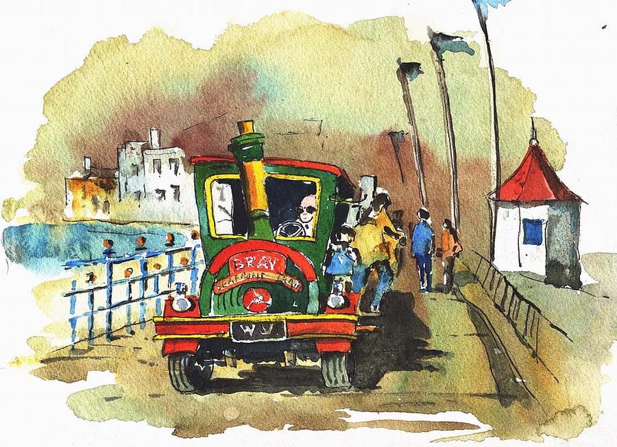 Puff Puff on the Prom Painting by Val Byrne
