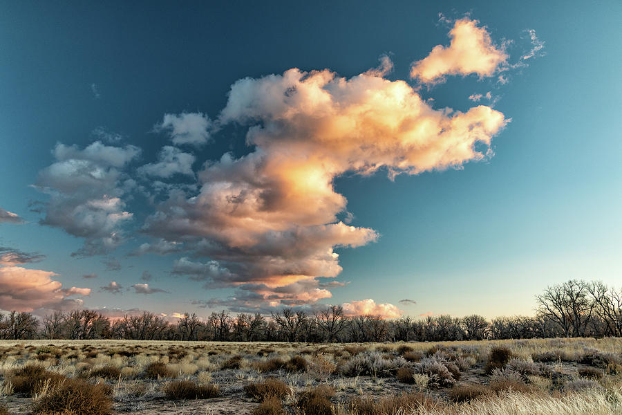 Puffy Clouds on a Fall Day Photograph by Tony Hake