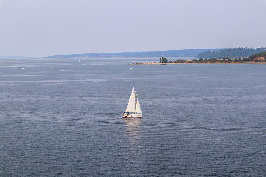Puget Sound Sailing Photograph by Ed Williams