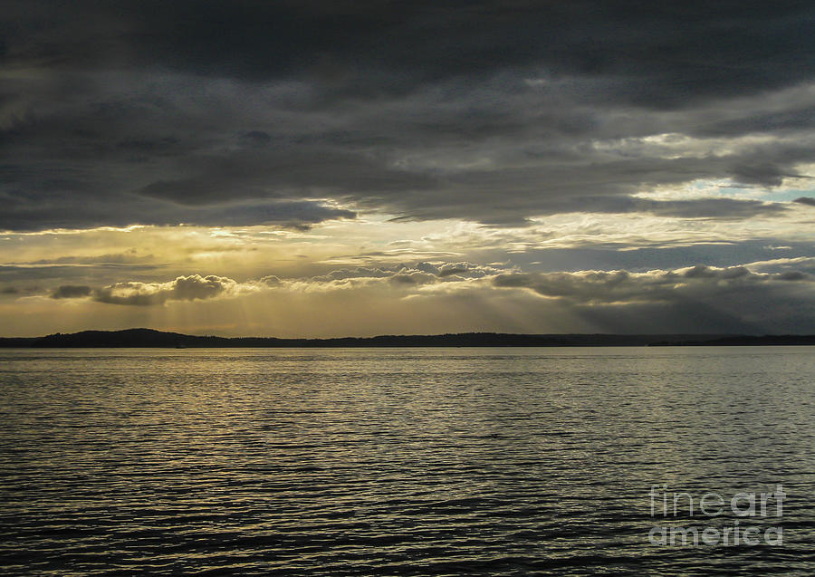 Puget Sound Sunset Photograph by Suzanne Luft