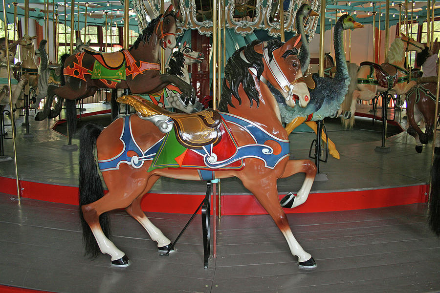 Pullen Park Carousel Horse Photograph by Running Brook Galleries | Fine ...