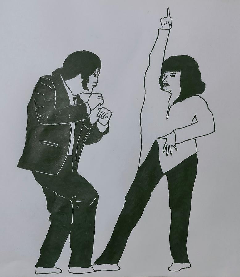 Pulp Fiction Drawing by Aayush Khanduri | Fine Art America