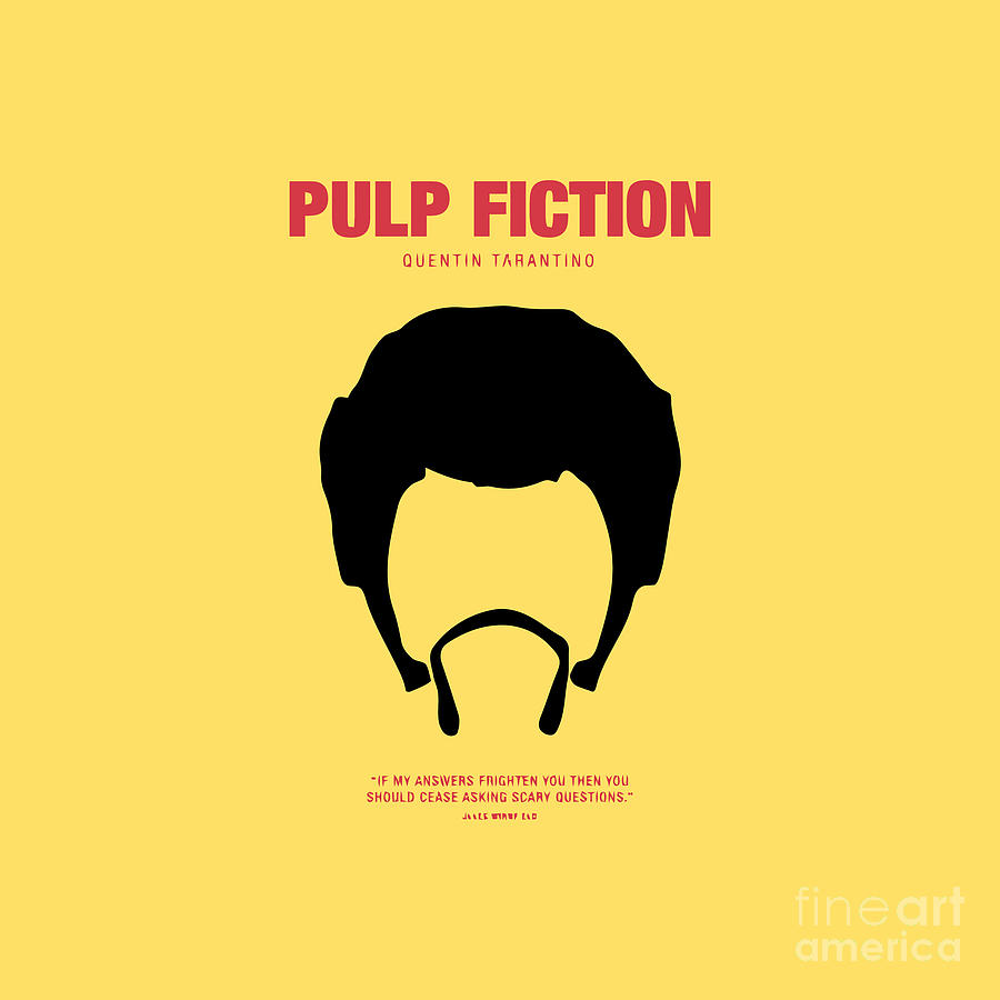 Jules Digital Pixels by Pulp Movie Winnfield Art Markita Fiction - Silhouette Smith V