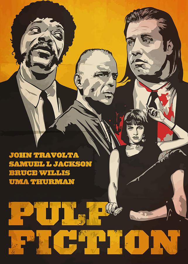 Pulp Fiction Poster Painting by Tiffany Luke - Fine Art America