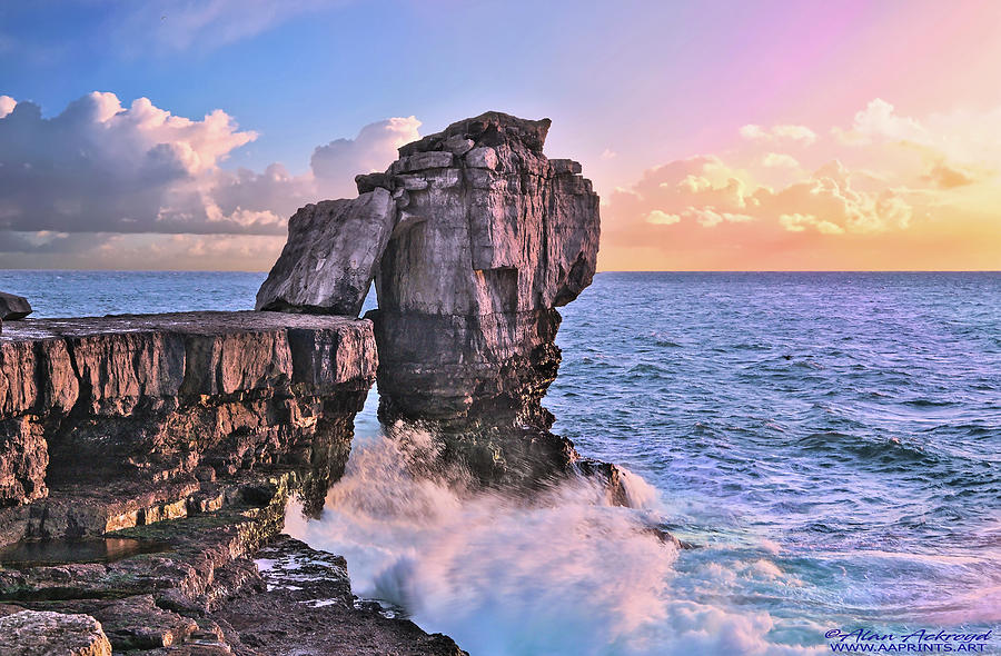 Pulpit Rock on a Colourful Evening Photograph by Alan Ackroyd