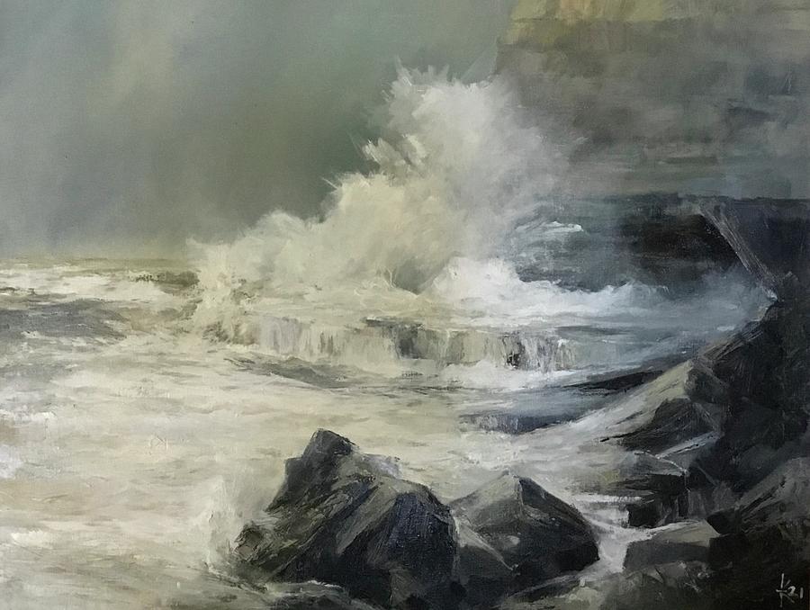 Pulpit Rock, Portland Bill, U.K Painting by Kim Pragnell - Fine Art America