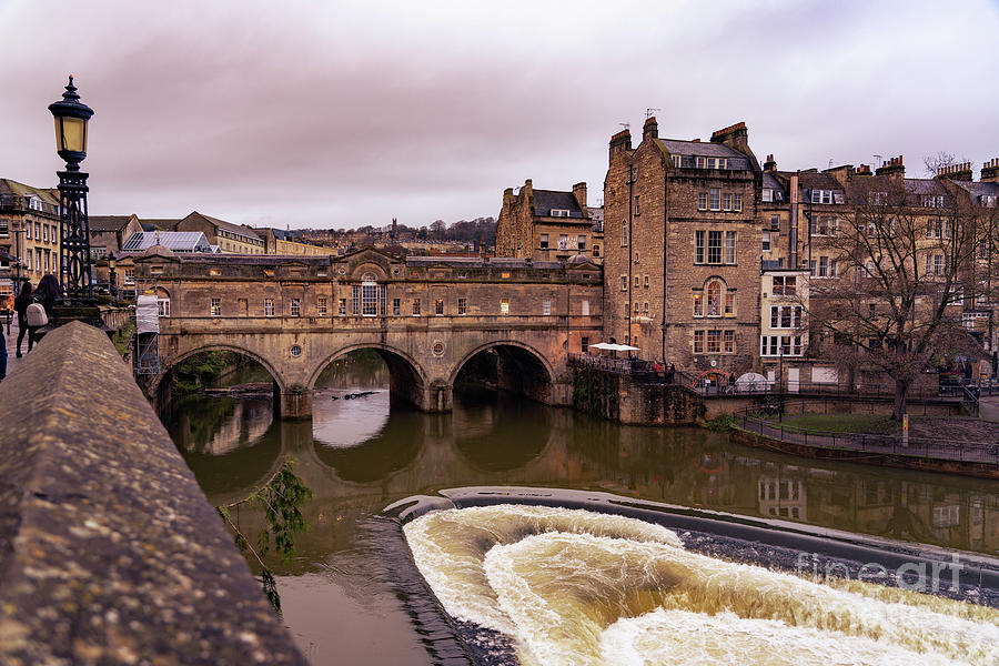 Pulteney Bridge winter Photograph by Rob Hawkins - Fine Art America