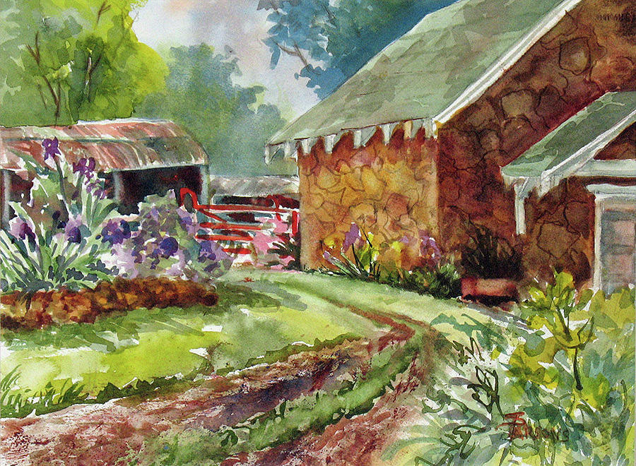 Pump House at Cotter Painting by Sheila Parsons