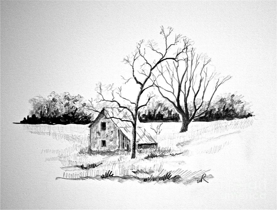 Pump House Drawing by William Renzulli