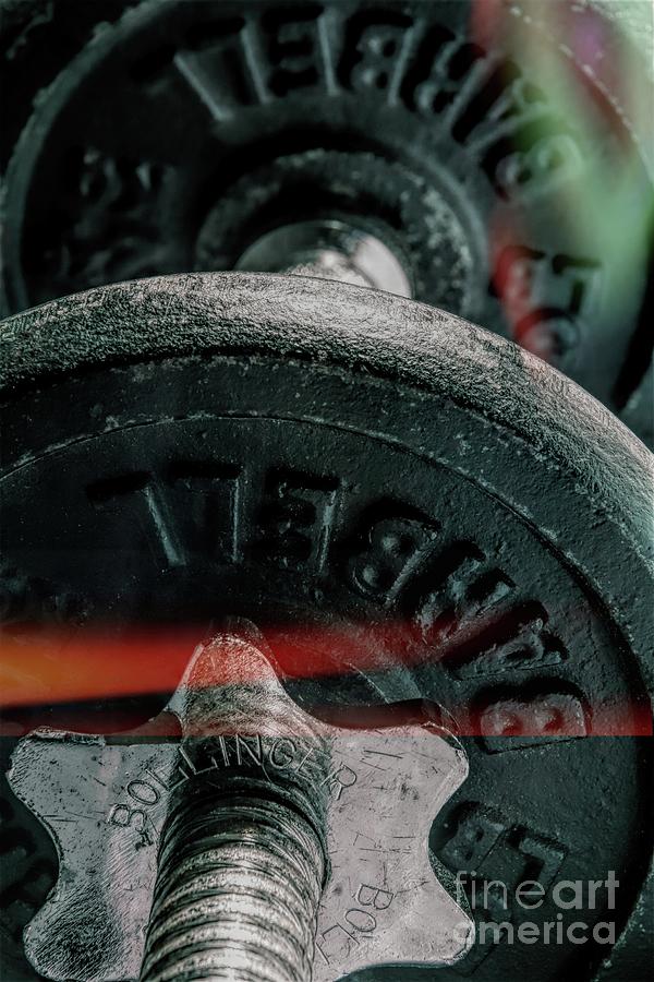 Iron Digital Art - Pumping Iron - Grunge by Chris Mautz Iron Digital Art - Pumping Iron - Grunge by Chris Mautz