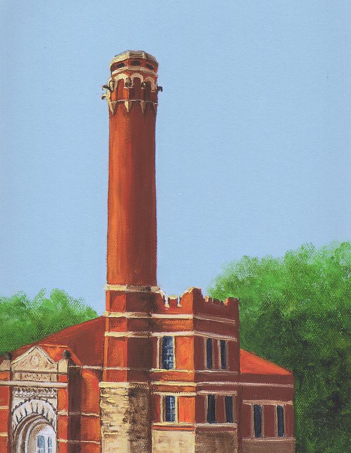 Pumping Station-Eden Park Painting by Suzzanna Frank