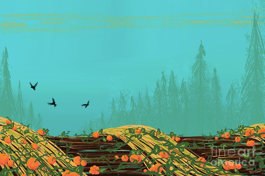 Pumpkin Harvest Digital Art by Angrulla MF