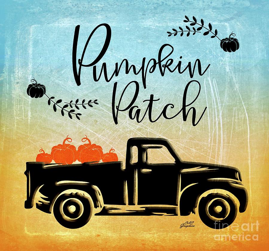 Pumpkin Patch 3 Digital Art by CAC Graphics