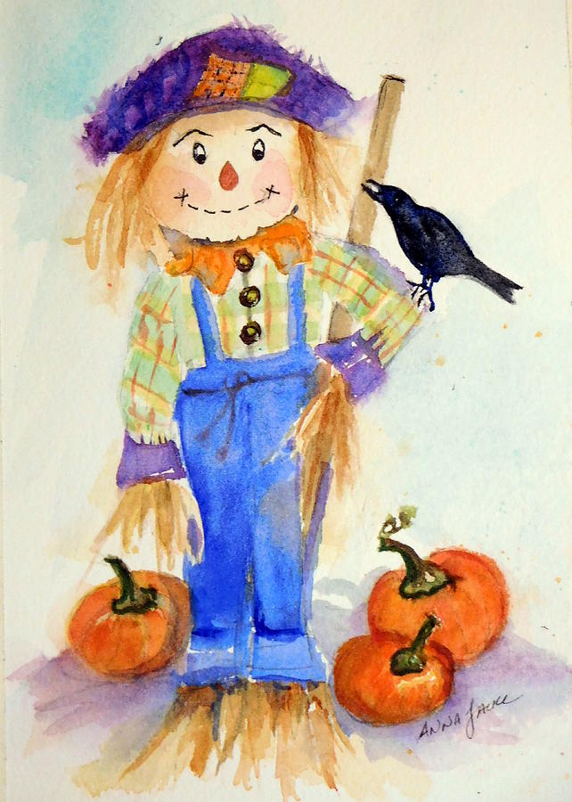 Pumpkin Phil Painting by Anna Jacke