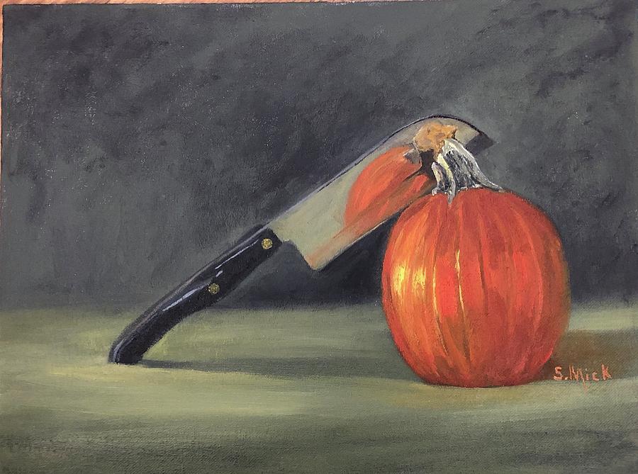 Pumpkin Pie Painting by Sharon Mick
