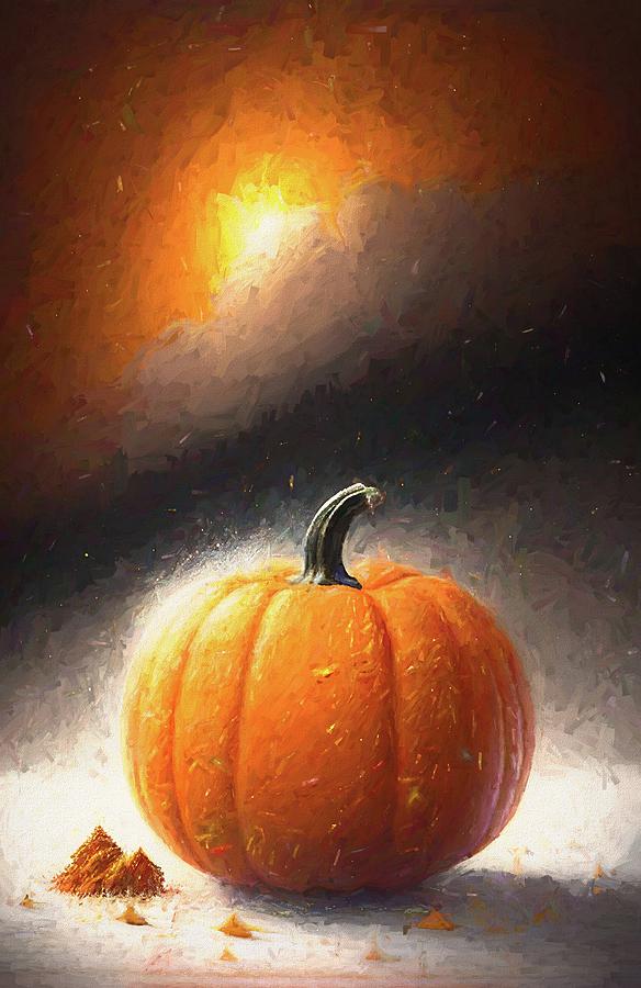 Pumpkin Digital Art - Pumpkin Spice Dream 2 by Pamela Cooper