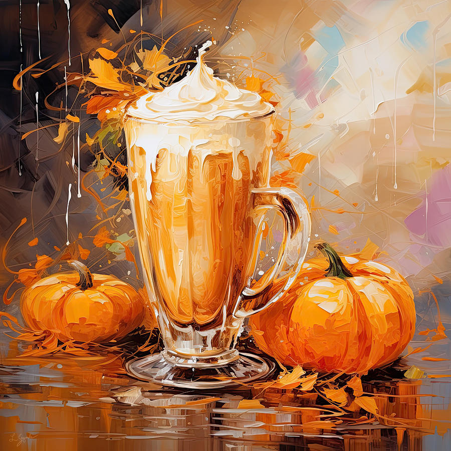 Pumpkin Spice Latte Magic Painting