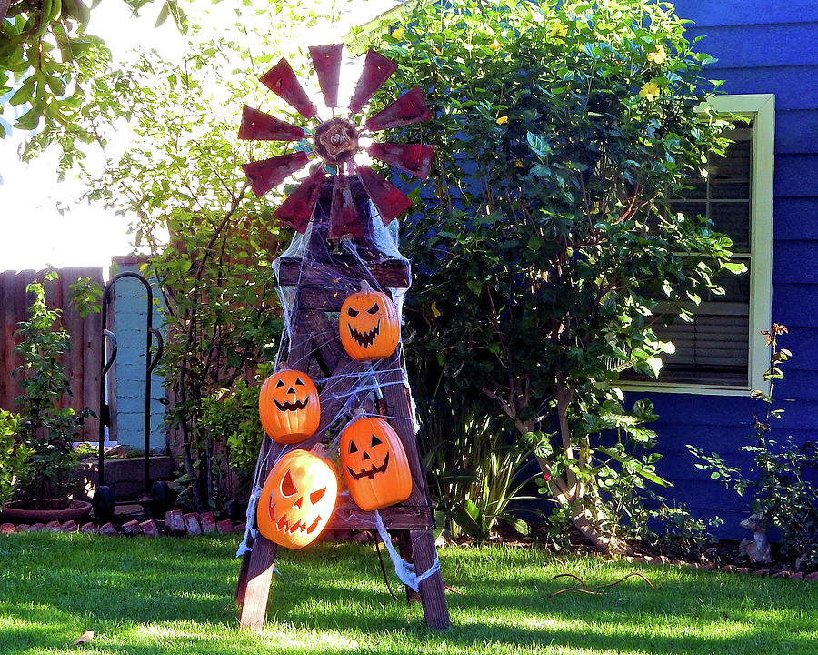 Pumpkin Windmill Photograph by Andrew Lawrence