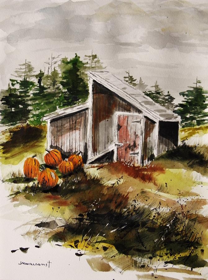 Pumpkins Painting by John Williams
