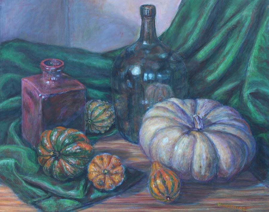 Pumpkins    Painting by Veronica Cassell vaz