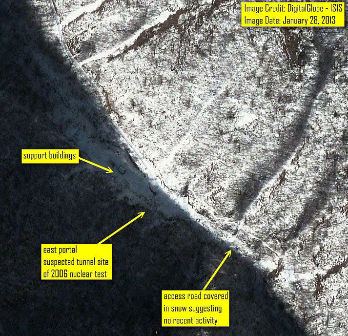 Punggye-ni Nuclear Test Facility, North Korea Photograph by DigitalGlobe