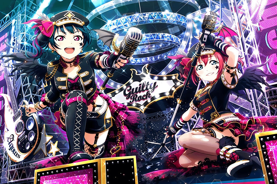 Punk Rock Yoshiko Tsushima and Ruby Kurosawa - Love Live Sunshine ...