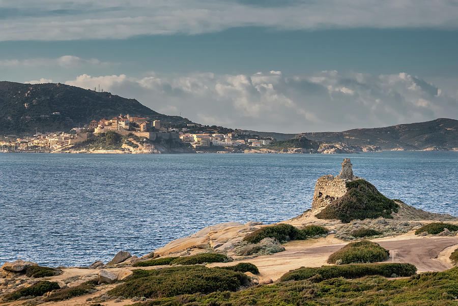 Punta Caldanu And Citadel Of Calvi In Corsica Photograph