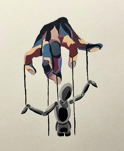 Puppeteer Painting by Kiara Guruge - Pixels